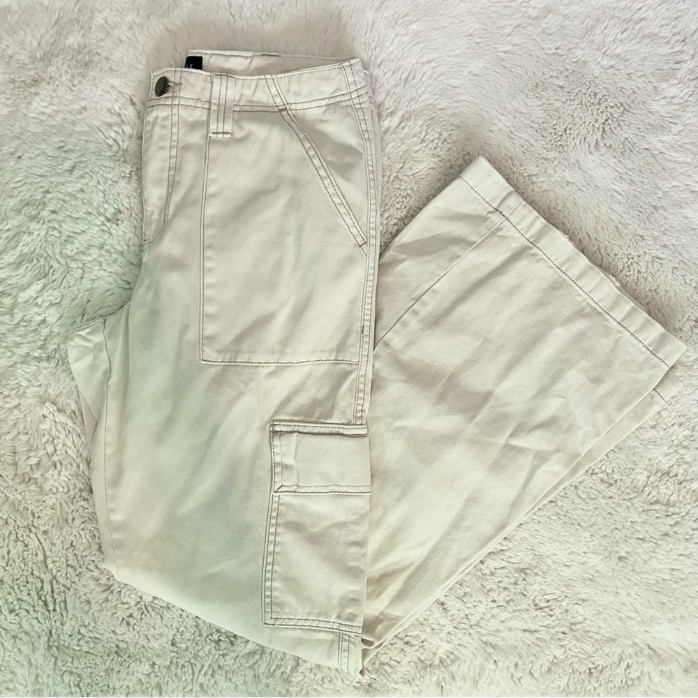 Low Rise Flare Utility Pants